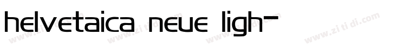 helvetaica neue ligh字体转换